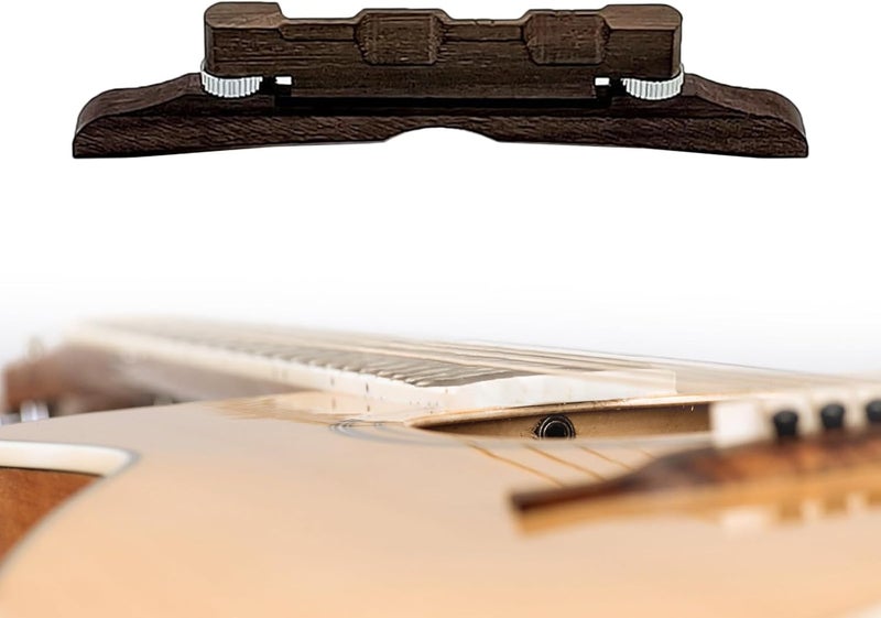 Bestvisse Rosewood Mandolin Bridge - Mandolin Bridge Replacement Part - Image 2